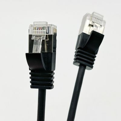 Custom Black Molded Cable Assembly RJ45 Cat7 Ethernet Patch Cable 8P8C Kabel Konektor