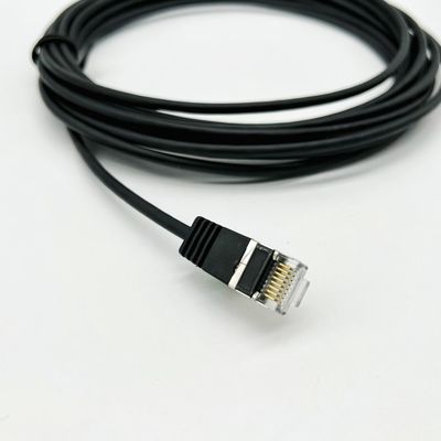 Custom Black Molded Cable Assembly RJ45 Cat7 Ethernet Patch Cable 8P8C Kabel Konektor