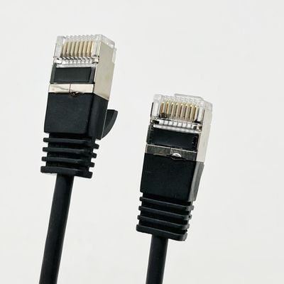 Custom Black Molded Cable Assembly RJ45 Cat7 Ethernet Patch Cable 8P8C Kabel Konektor