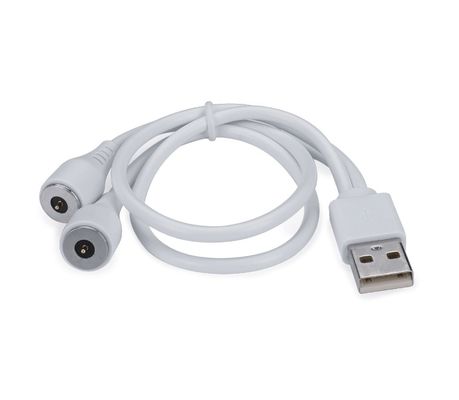 Kabel pengisian 3.0a arus tinggi USB 2 Pin Adaptor pengisian daya sirkular Pin Pogo magnetik