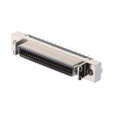 Zinc Alloy Shell Material 68 Pin SCSI Connector Solder Jenis VHDCI HPCN Pria