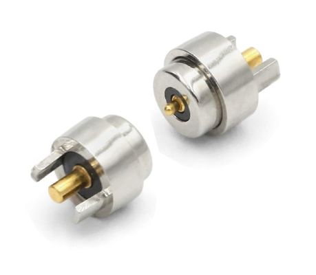 50mohm Max Kontak Resistensi Custom M812 Pogo Pin Magnetic Power Connector untuk daya tahan lama