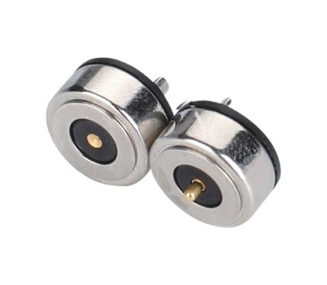 50mohm Max Kontak Resistensi Custom M812 Pogo Pin Magnetic Power Connector untuk daya tahan lama
