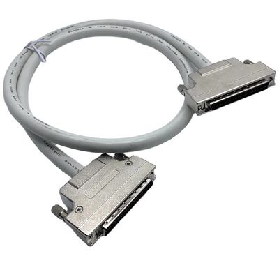 Kabel Konektor SCSI Gray Custom 68 Pin 100 Pin Kabel Pria Ul20276 Kabel 28awg