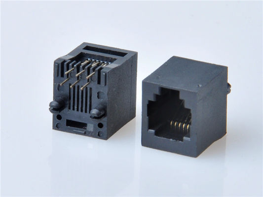 8p8c RJ45 Jack Connector PCB Mount Untuk Jaringan Socket Internet Modular Tembaga Alloy