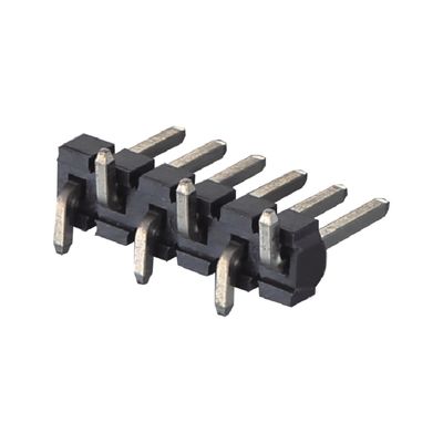 3.96mm Plating Emas PCB Pin Header Connector Single Row SMT Tipe 2 - 20 Pin H3.2mm