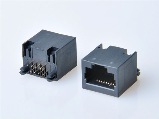 8p8c RJ45 Jack Connector PCB Mount Untuk Jaringan Socket Internet Modular Tembaga Alloy