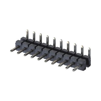 3.96mm Plating Emas PCB Pin Header Connector Single Row SMT Tipe 2 - 20 Pin H3.2mm