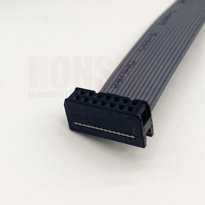 Kabel Flat Elektronik 2.54mm Pitch IDC Flat Ribbon Kabel Konektor Warna Disesuaikan