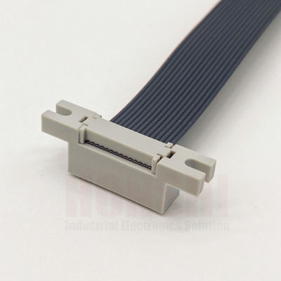 Kabel Flat Elektronik 2.54mm Pitch IDC Flat Ribbon Kabel Konektor Warna Disesuaikan