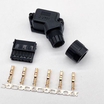 SM-MX9 asli Self Locking Buckle Servo Motor Power Plug Dengan Konektor SM-J27S yang Dikodekan
