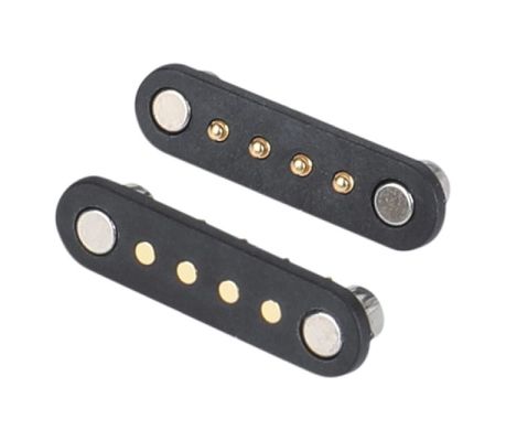 Magnetic Connector 6 Pole Pogo Pin 3a Spring Loaded Waterproof Power Charging Connector