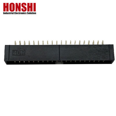 2.54mm Box Header Connector H8.8 40P Plated Electrical Dual Row Connector