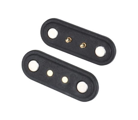 4p Magnetik Pogo Pin Melalui Lubang Spring Loaded Konektor Waterproof Koneksi