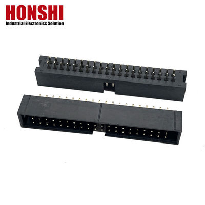 2.54mm Box Header Connector H8.8 40P Plated Electrical Dual Row Connector