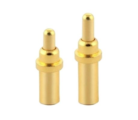 Custom 5.08mm Pitch Pogo Pin Connector Male 8 Pin 4.0mm Tiga Baris Musim Semi dimuat