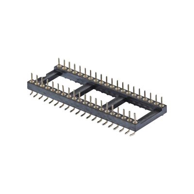 Mesin Kepala Wanita 2.54mm H7.0mm Panjang 10.0mm lurus 1-40Pin PCB Konektor