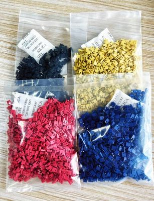 3A-5A 2.54mm Pitch Mini Jumper Tinggi 6.0mm Merah Biru Kuning Hitam dengan Open Form Capping