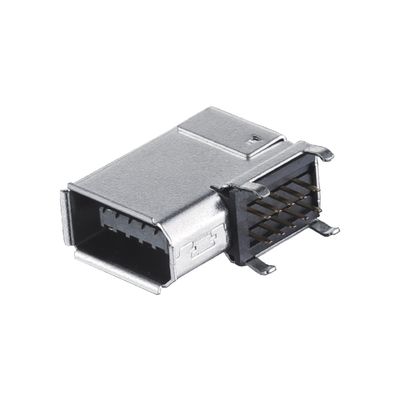 IEEE1394 10 Pin Konektor Wanita Konektor I/O Server SM-10P Jenis Solder