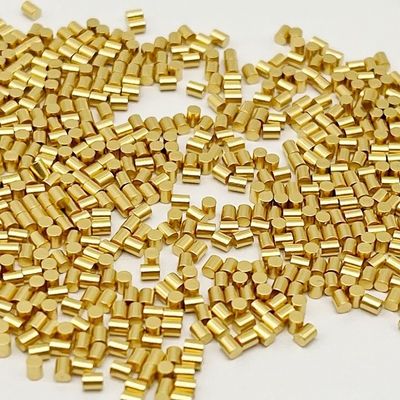 Custom 0.02mm Diameter 10u '' emas dilapisi Kuningan Pin Kontak Springs Untuk Pria Jenis Kelamin Dan Beringin Garam 72H