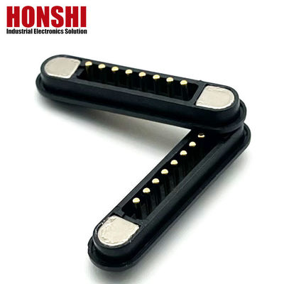 Konektor Pin Pogo Magnetik Arus Tinggi 1A 2A 3A 5A 10A Bermuatan Musim Semi