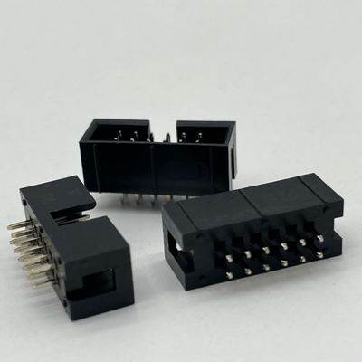 2.54mm Straight Box Header Connector 12 Pin IDC Box Header 2x6p