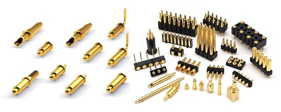 Custom 2.54mm Pitch Spring Loaded Pogo Pin Connector Dip Type Header Wanita 10 Pin