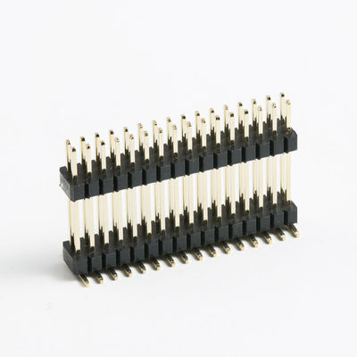 2 - 80 pin Papan ke Papan Konektor SMT Pcb Dual Plastik Pria Header Konektor 2.54mm