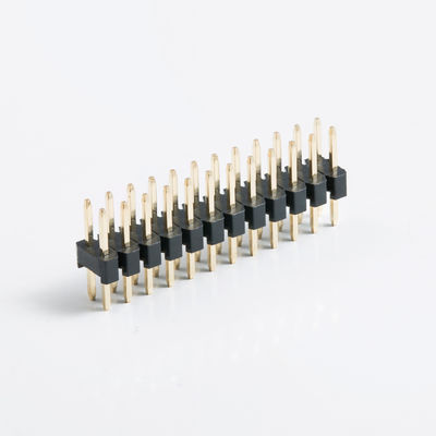 Dual Row Board To Board Connector 2.54mm Pitch 2 pin 20 pin 80 pin PCB lurus