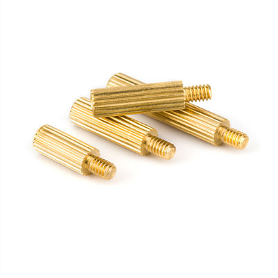 Disesuaikan PCB Spacers Kuningan Threaded Hexagon Studs M2.5 M3 M6 Pria Wanita Standoff