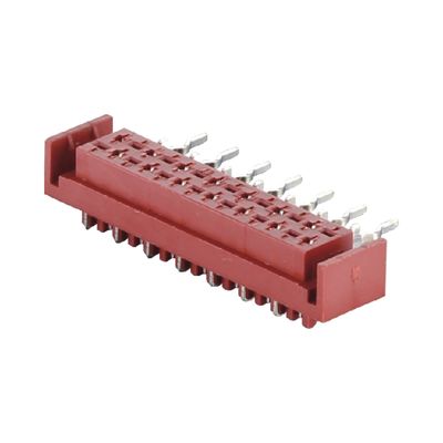 Konektor Wanita IDC lurus Micro Match 4 6 8 10 20 Pin 1.27mm Pitch