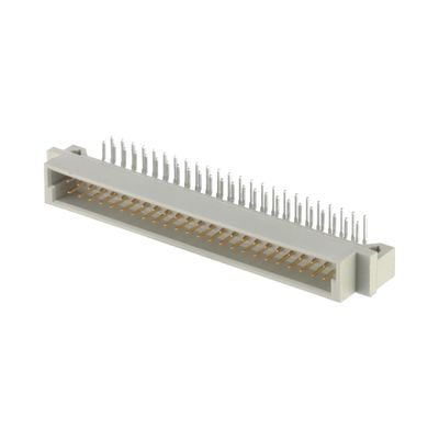 2 Baris DIN 41612 Konektor 64 Pin Sudut Kanan Dip 2,54mm Pitch Male Konektor