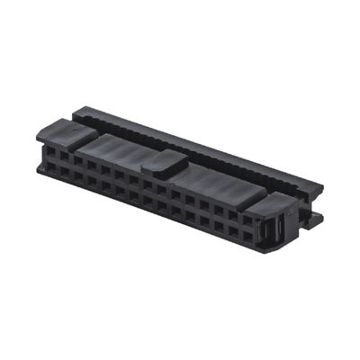 2.54mm Pitch IDC Connector Socket Untuk Kabel Flat 28awg 6 - 64 Pin FC Socket