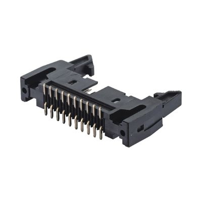 2.54mm Pitch IDC Ejector Header Connector Untuk 1.27mm 2651 28awg Flat Kabel