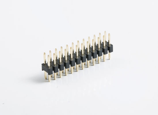 Sudut kanan 90 derajat Papan ke Papan Konektor SMD PCB 2.54mm Pin Header Konektor