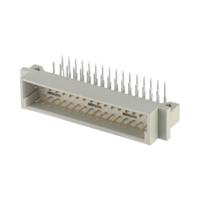 DIP Male Connector Din 41612 2.54mm Melalui Lubang 3 Baris Vertikal PCB Connector