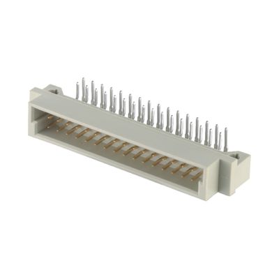DIP Male Connector Din 41612 2.54mm Melalui Lubang 3 Baris Vertikal PCB Connector