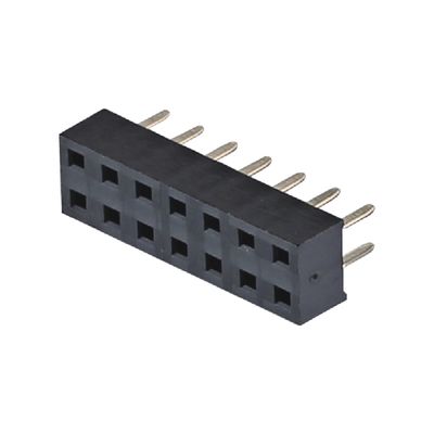 2.0mm H4.3 4.6mm Wanita Pin Header Connector Sudut kanan 90 derajat 2x2 2x40pin