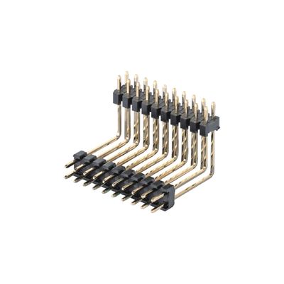 Custom 2.54mm Pitch Pin Header Connector Dual Row 20 Pin 80 Pin Straight Dip
