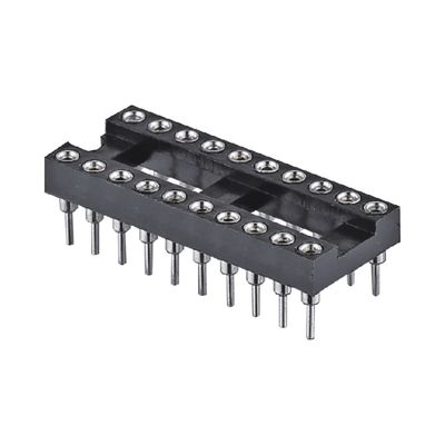 2.54mm Wanita Round Pin Header 8 Pin 10 Pin 18 Pin 28 Pin 32 Pin 40 Pin IC Socket