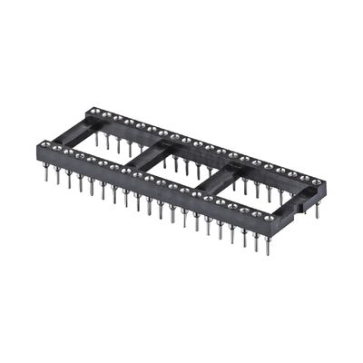 2.54mm Wanita Round Pin Header 8 Pin 10 Pin 18 Pin 28 Pin 32 Pin 40 Pin IC Socket