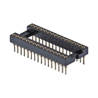 2.54mm Wanita Round Pin Header 8 Pin 10 Pin 18 Pin 28 Pin 32 Pin 40 Pin IC Socket