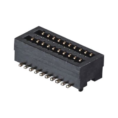 0.8mm Pitch BTB Konektor 10 - 100 Pin Konektor Pria Kecepatan Tinggi Fosfor Perunggu