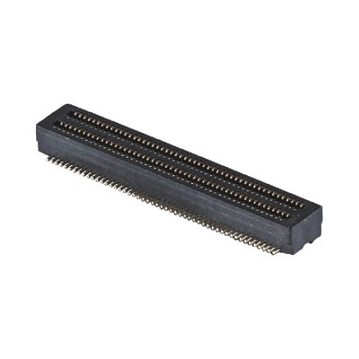 0.8mm Pitch BTB Konektor 10 - 100 Pin Konektor Pria Kecepatan Tinggi Fosfor Perunggu