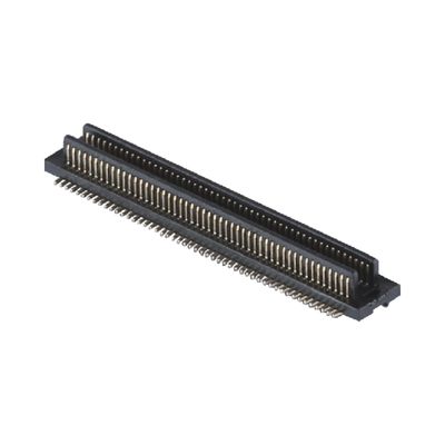 0.8mm Pitch BTB Konektor 10 - 100 Pin Konektor Pria Kecepatan Tinggi Fosfor Perunggu