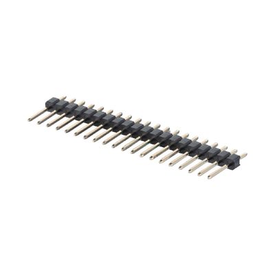 DIN Type 2.0mm Pitch Pin Header Connector lurus 2 - 40 Pin Single Row Connector