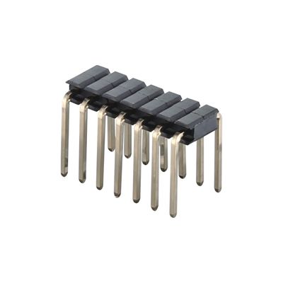 DIN Type 2.0mm Pitch Pin Header Connector lurus 2 - 40 Pin Single Row Connector