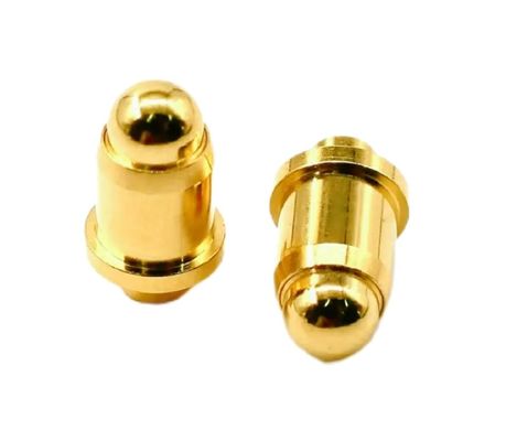 1A Plating Emas 3-10u Kuningan Pogo Pin Spring Loaded Tinggi 2.5mm Pin Kontak Dip
