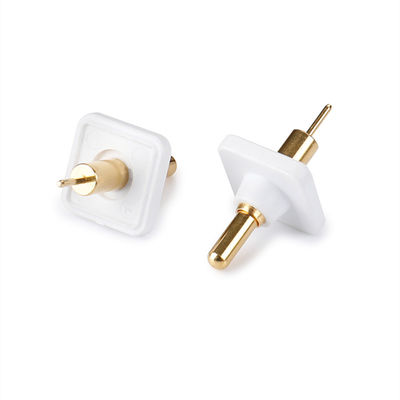 Custom Brass Pogo Pin Connector Tin Plated Spring Loaded M3 Screw Pogo Pin