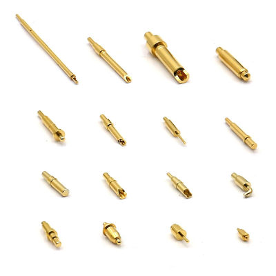 Custom Brass Pogo Pin Connector Tin Plated Spring Loaded M3 Screw Pogo Pin